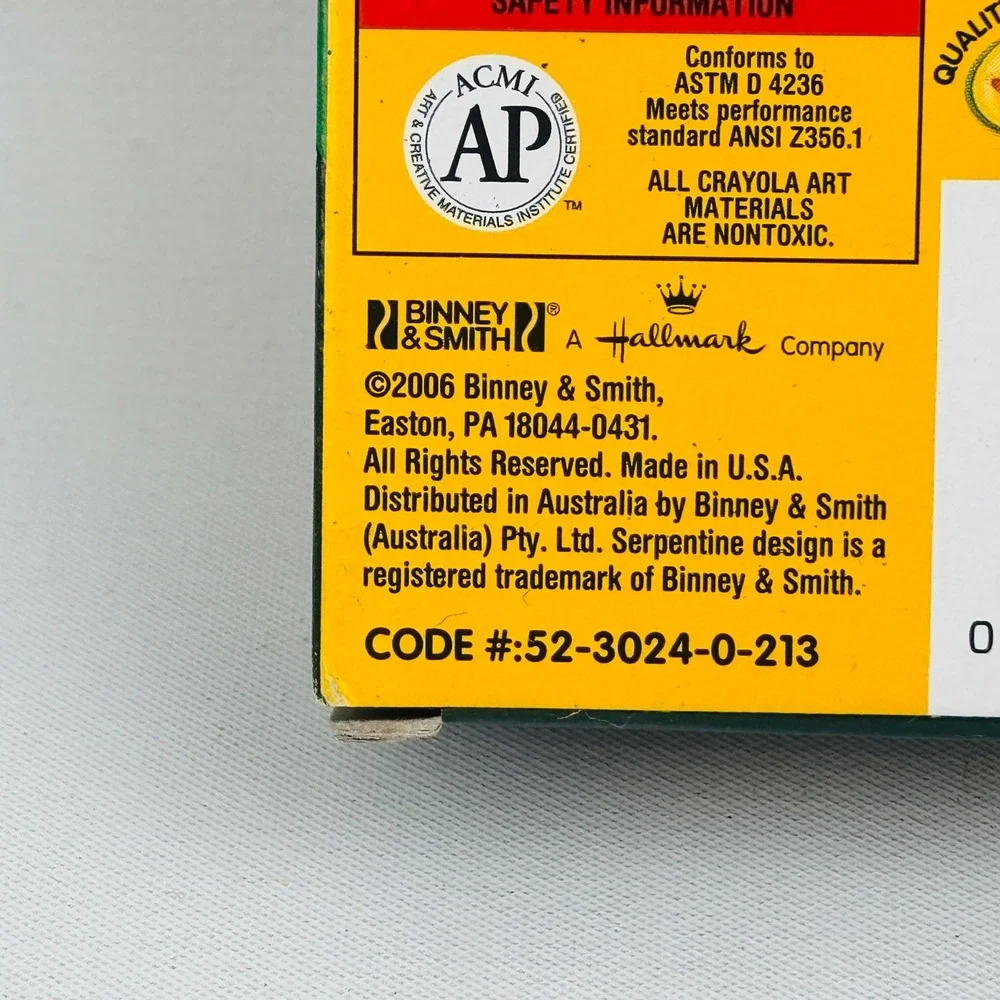 Crayola 24 Count Crayons‎ 2006 Binney & Smith USA Made Dandelion